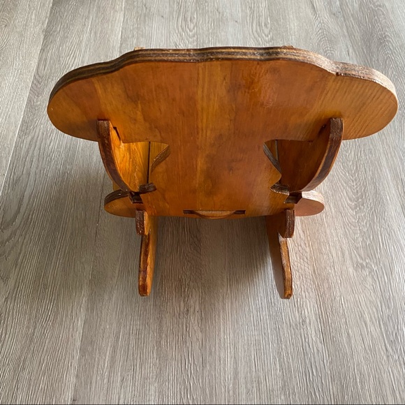 VTG Small Wooden Rocking Chair 15” - Picture 5 of 14